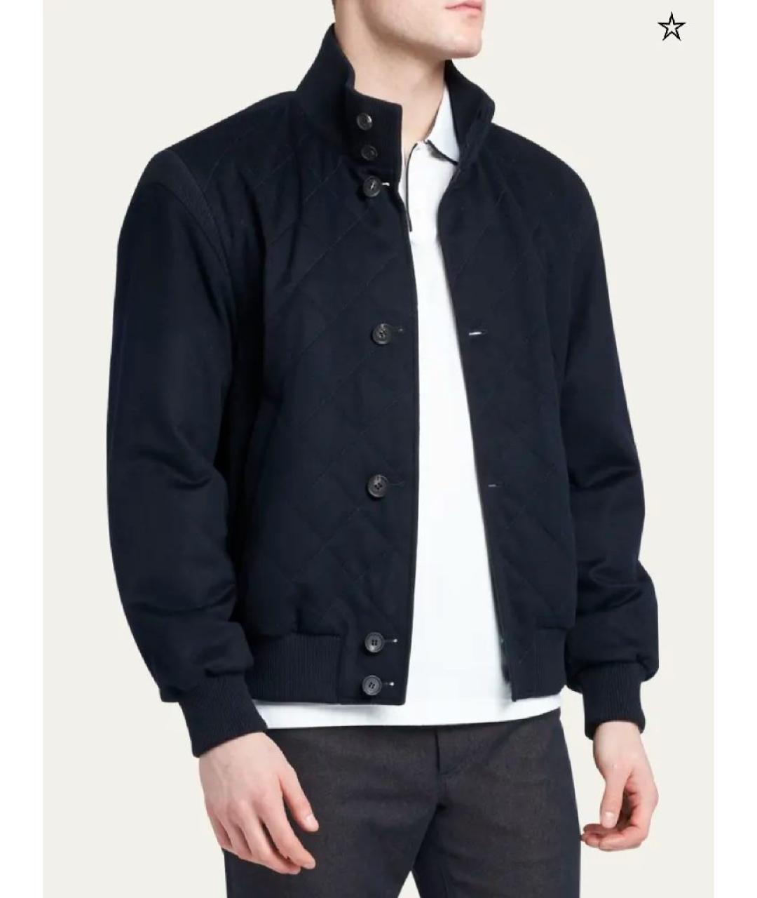 LORO PIANA Темно-синяя кашемировая куртка, фото 9