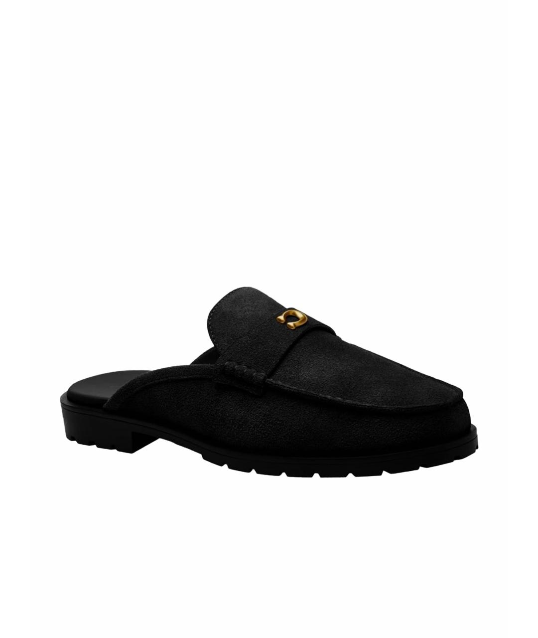 COACH Черные замшевые лоферы, фото 1