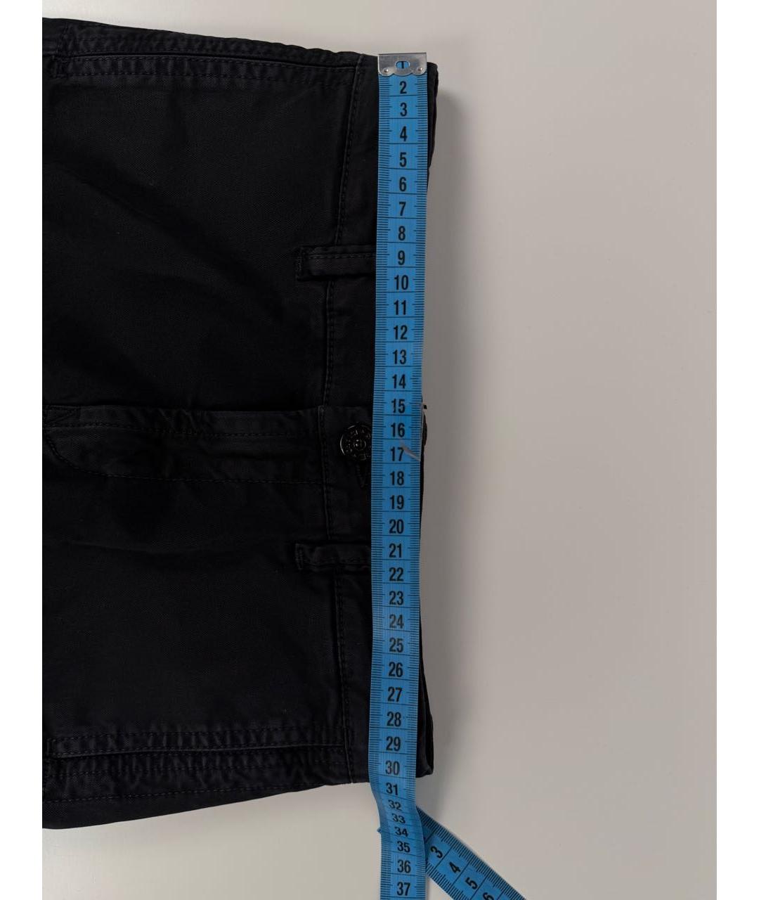STONE ISLAND Черные хлопковые брюки и шорты, фото 7