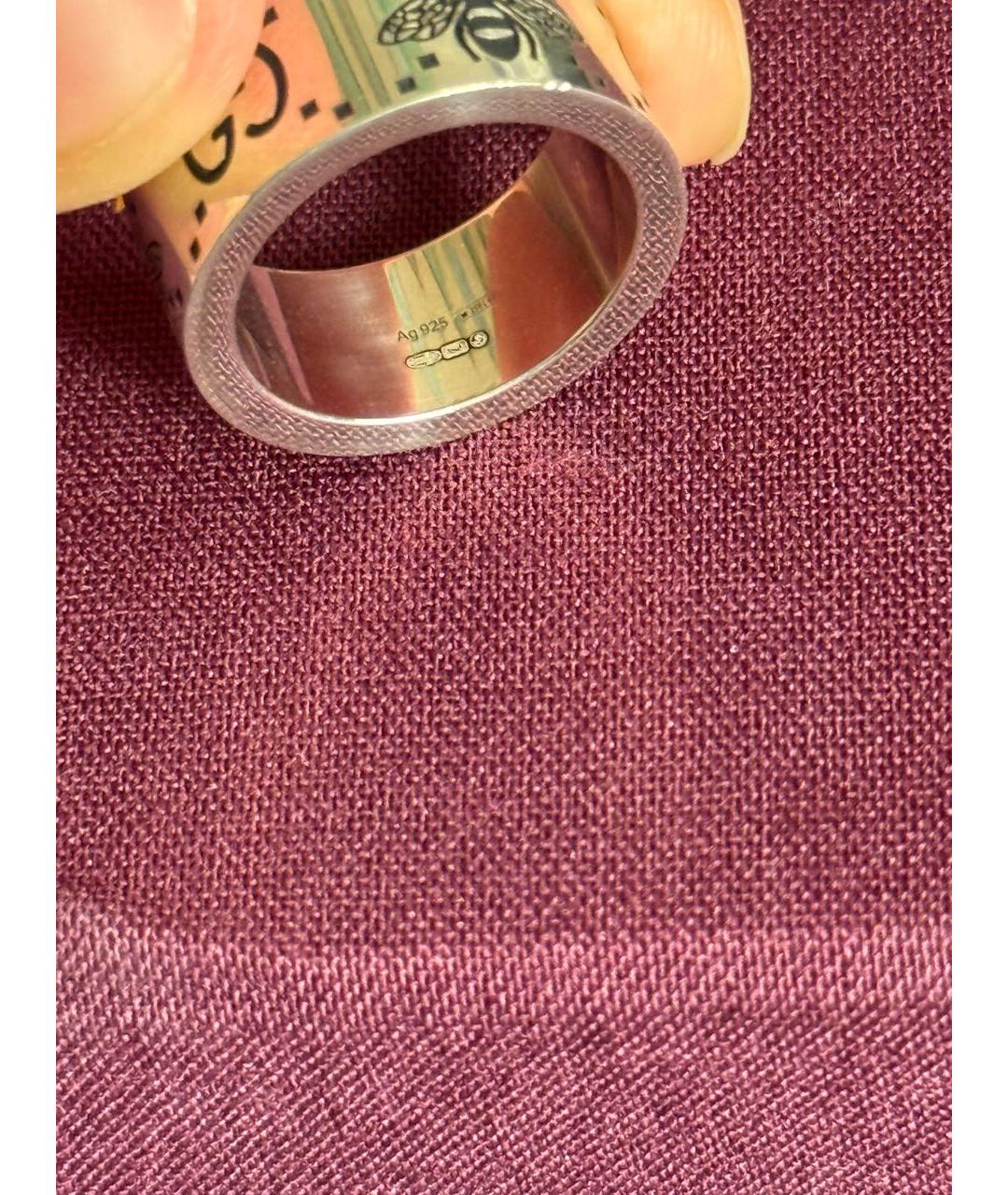 GUCCI Серебряное серебряное кольцо, фото 4