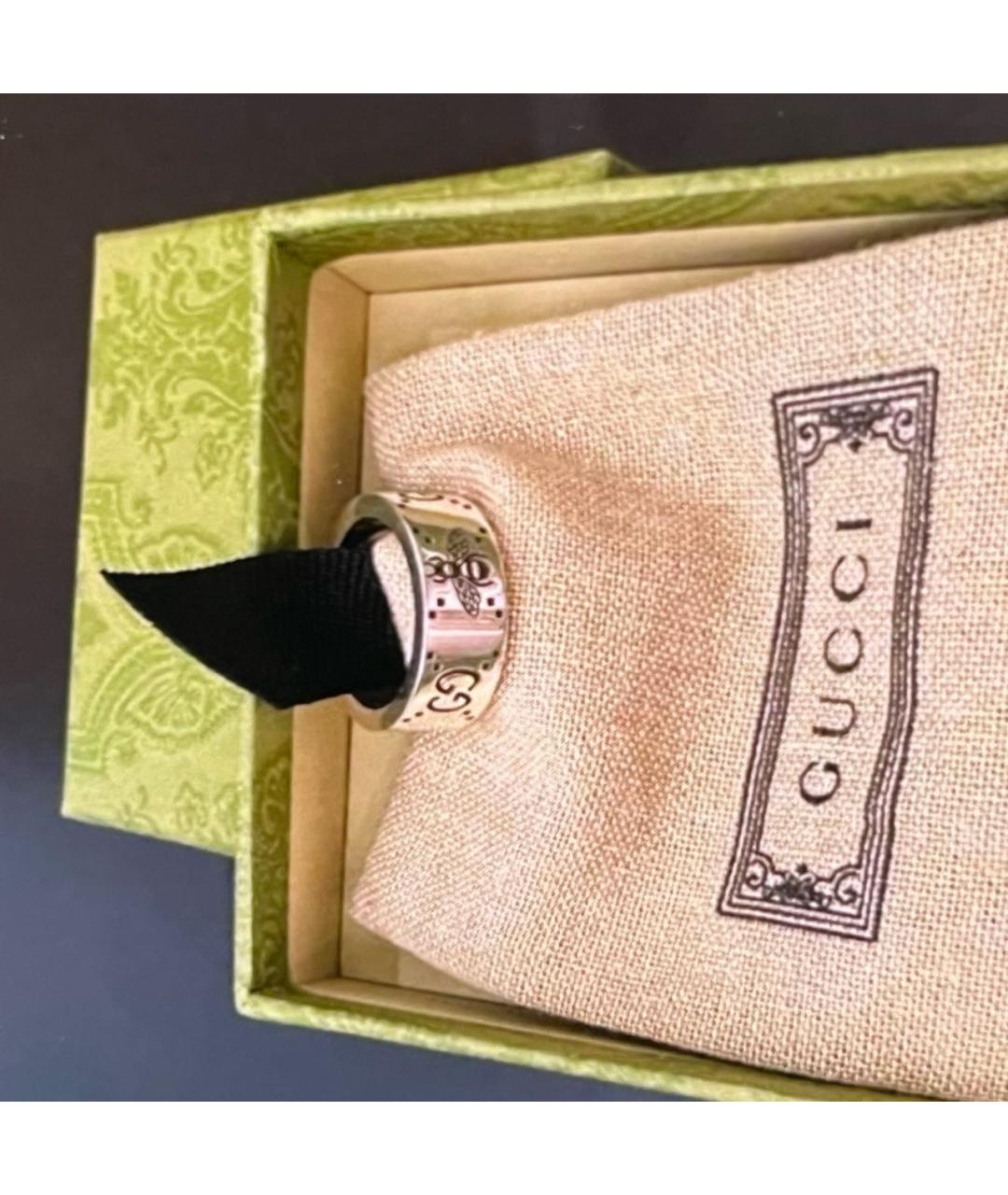 GUCCI Серебряное серебряное кольцо, фото 5