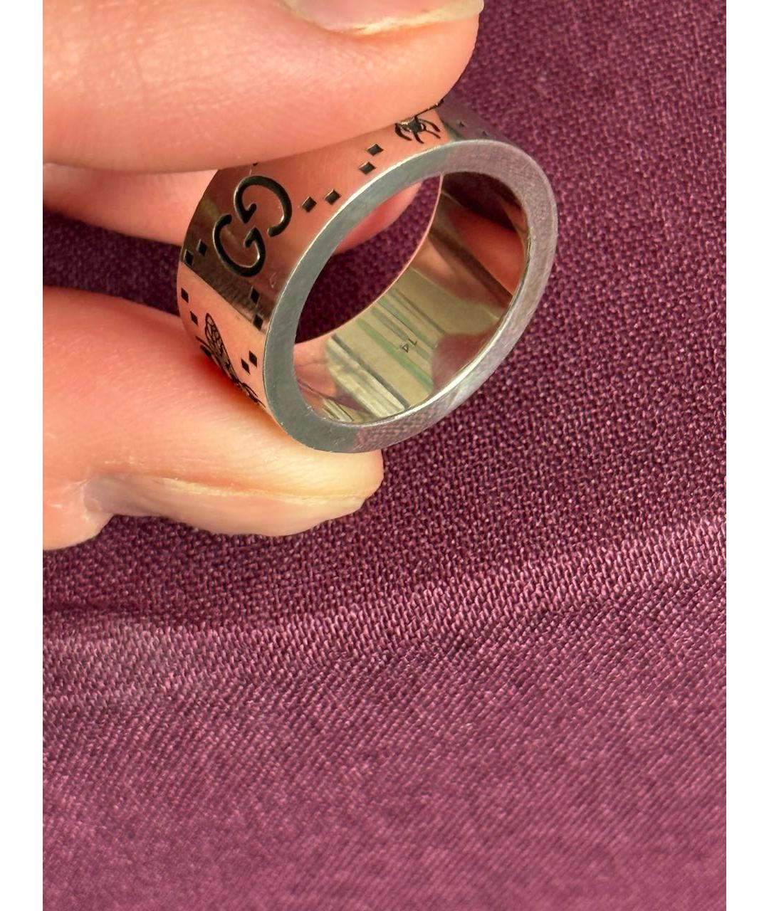 GUCCI Серебряное серебряное кольцо, фото 2