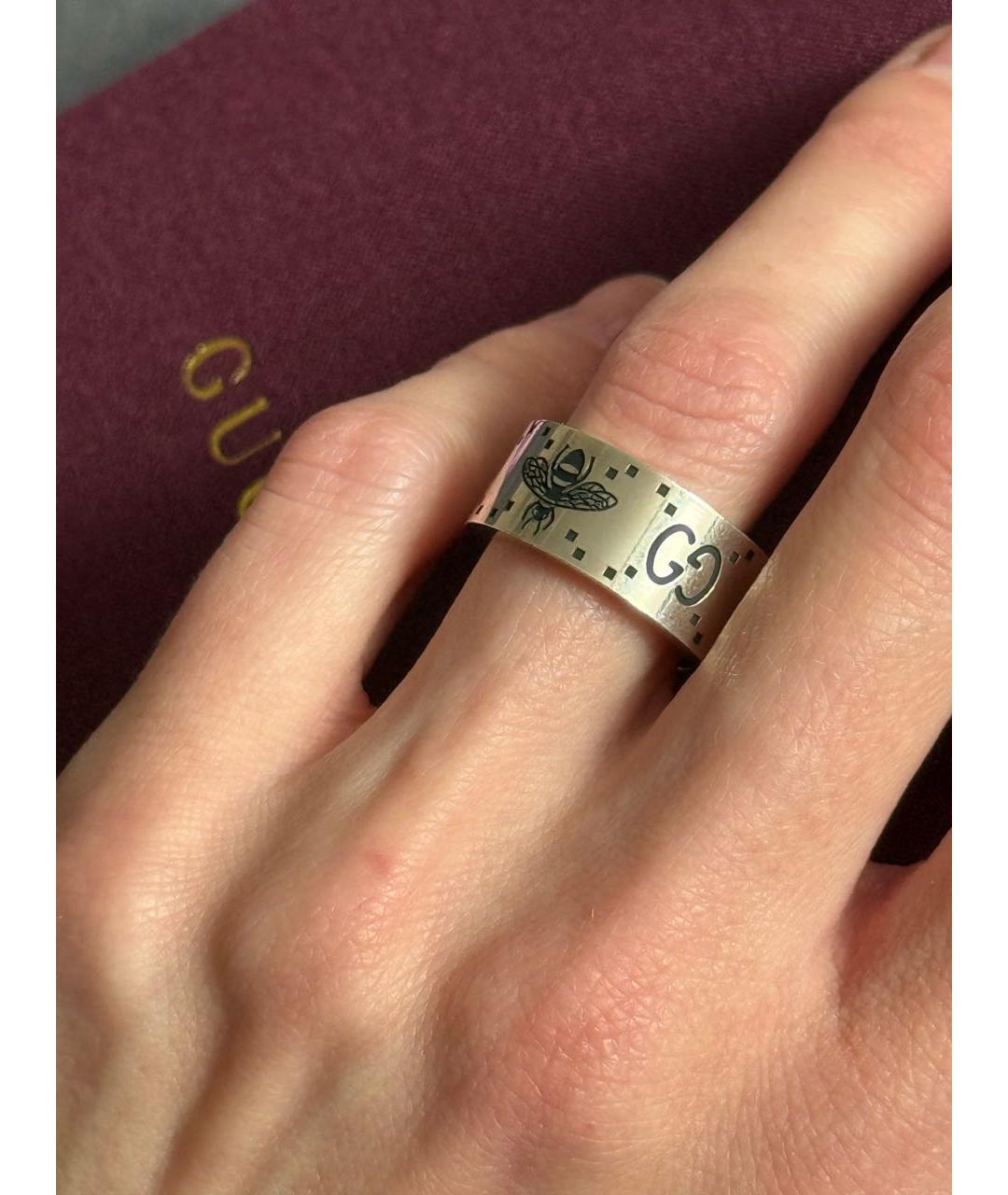 GUCCI Серебряное серебряное кольцо, фото 7