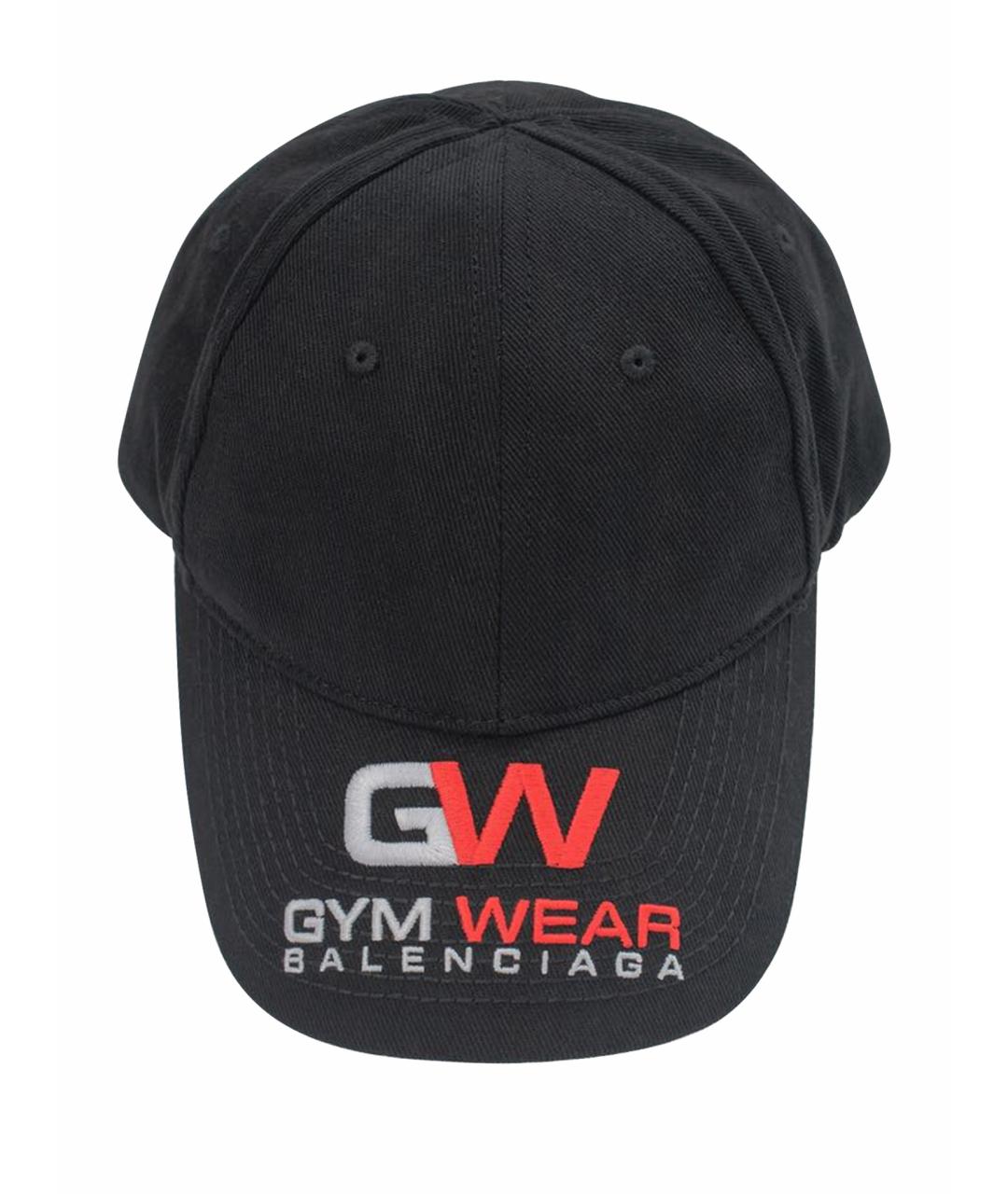 BALENCIAGA Черная хлопковая кепка, фото 1