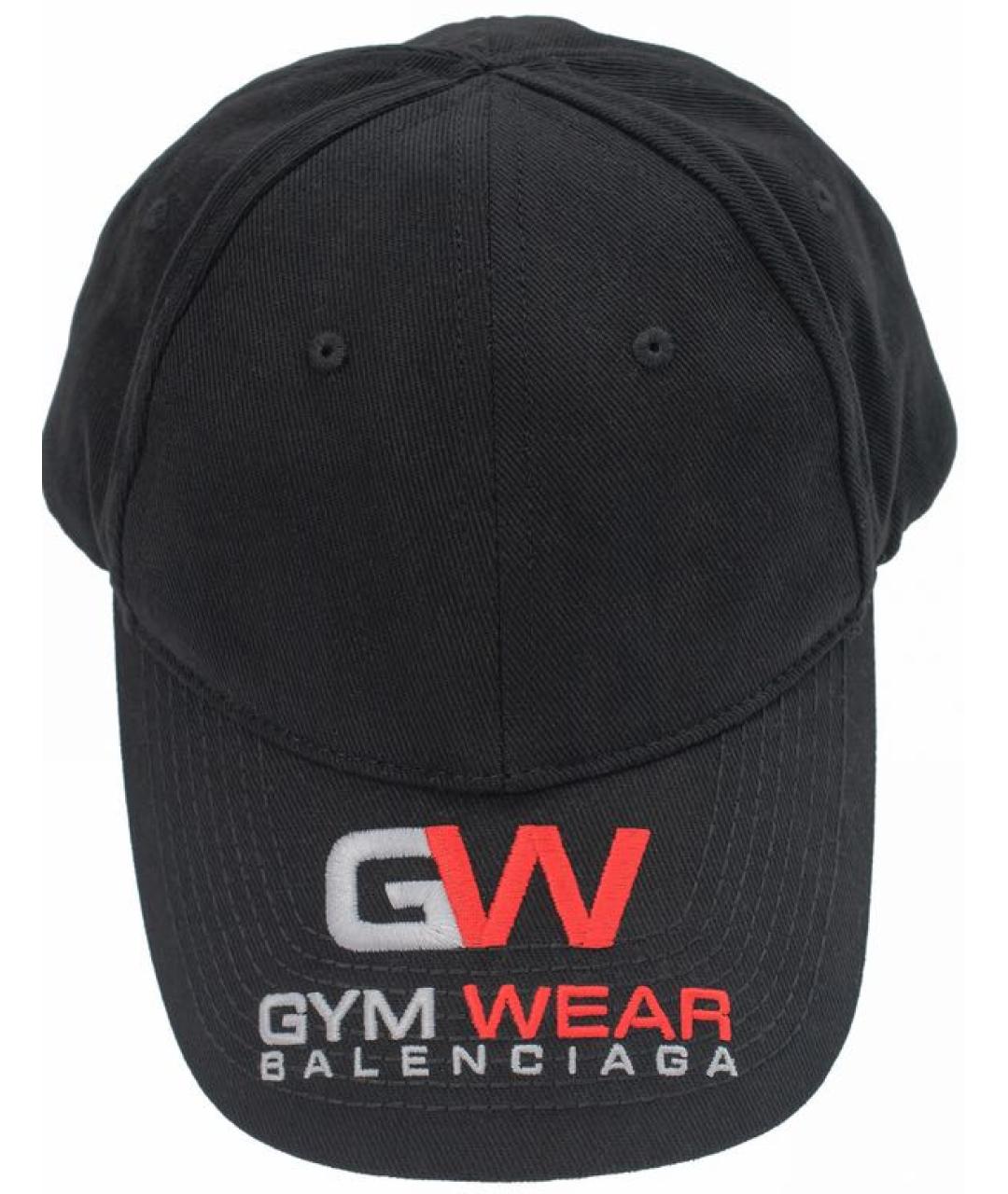 BALENCIAGA Черная хлопковая кепка, фото 4
