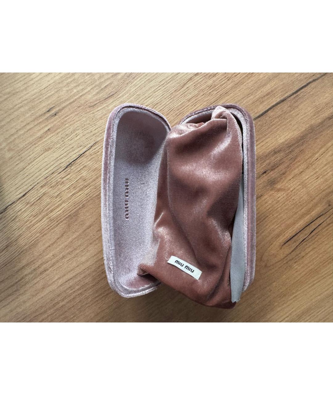 MIU MIU Черные пластиковые солнцезащитные очки, фото 2