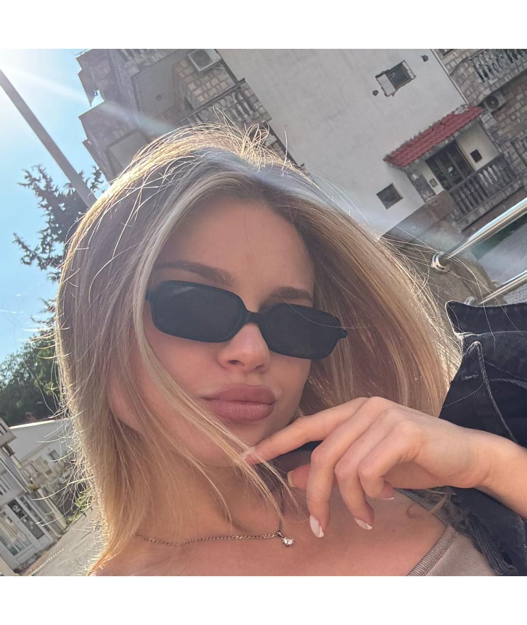 MIU MIU Черные пластиковые солнцезащитные очки, фото 3