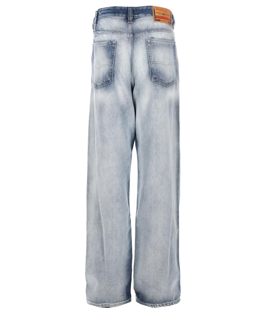 DIESEL Синие хлопковые прямые джинсы, фото 2