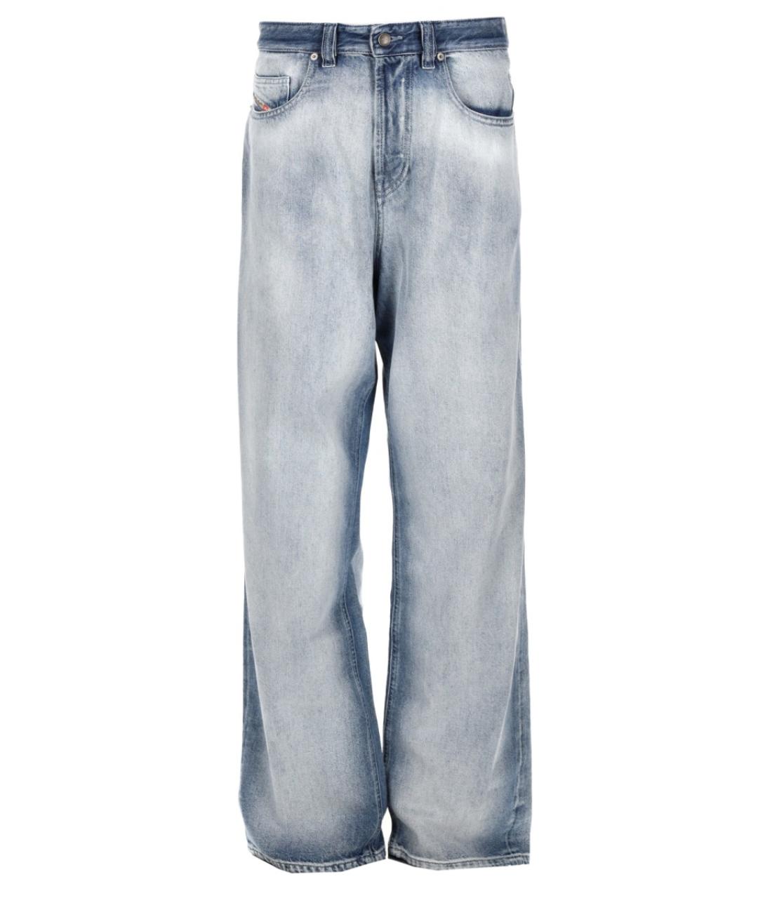 DIESEL Синие хлопковые прямые джинсы, фото 1