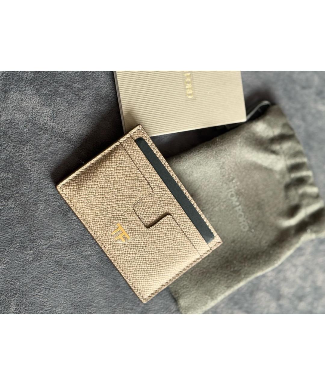 TOM FORD Бежевый кардхолдер, фото 7