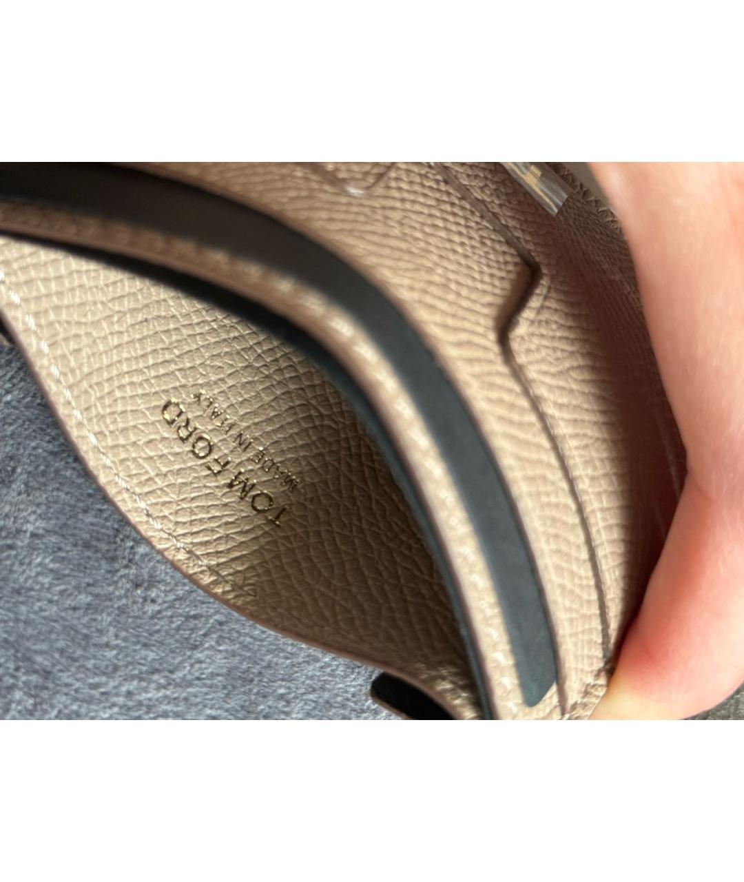 TOM FORD Бежевый кардхолдер, фото 5