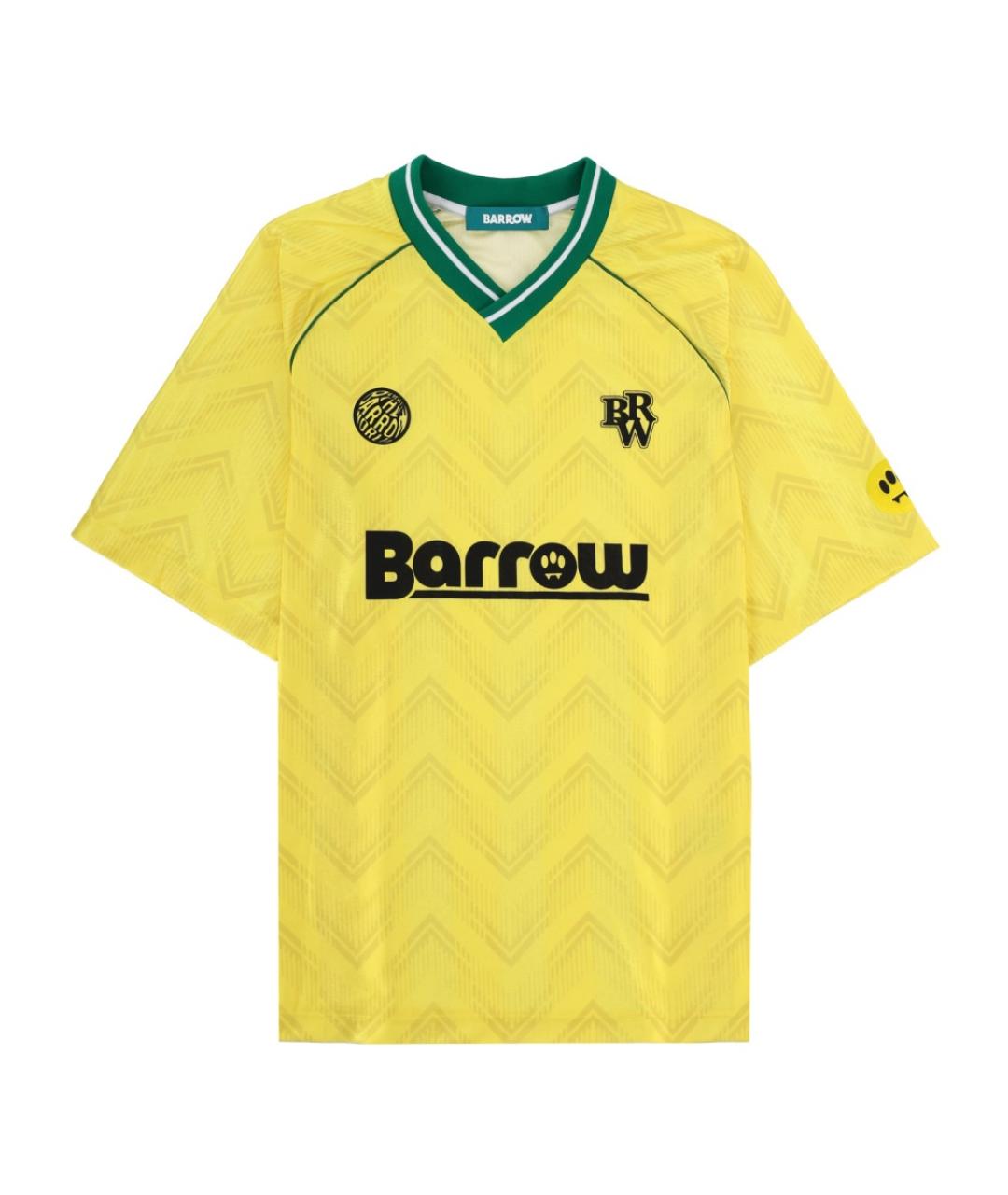 BARROW Желтая полиэстеровая футболка, фото 1