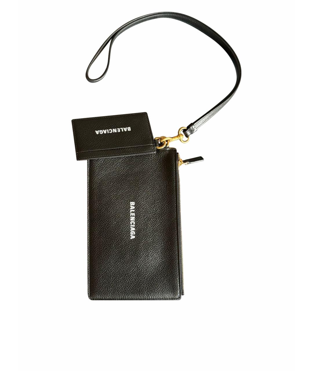 BALENCIAGA Черная кожаная сумка через плечо, фото 9