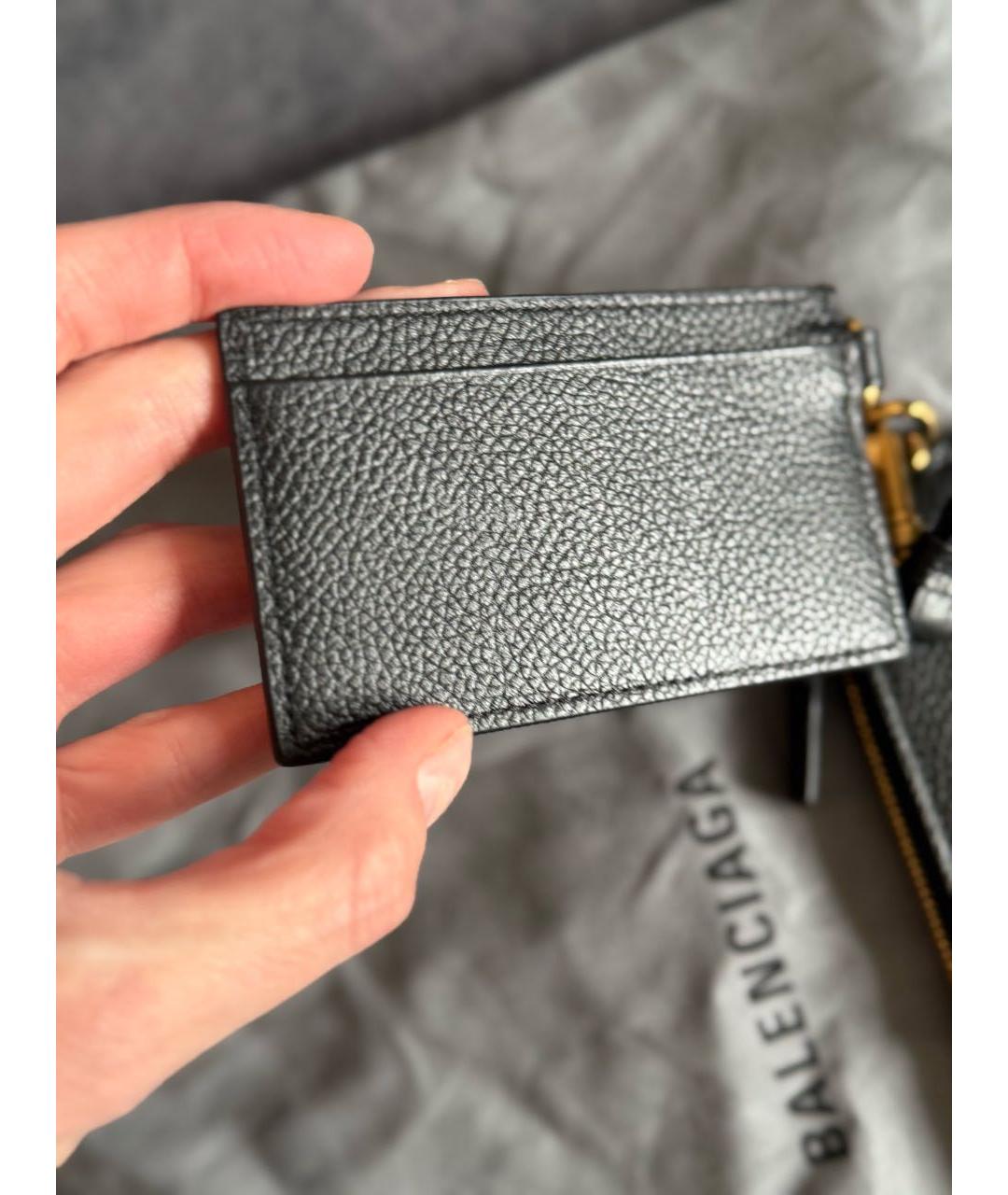 BALENCIAGA Черная кожаная сумка через плечо, фото 7