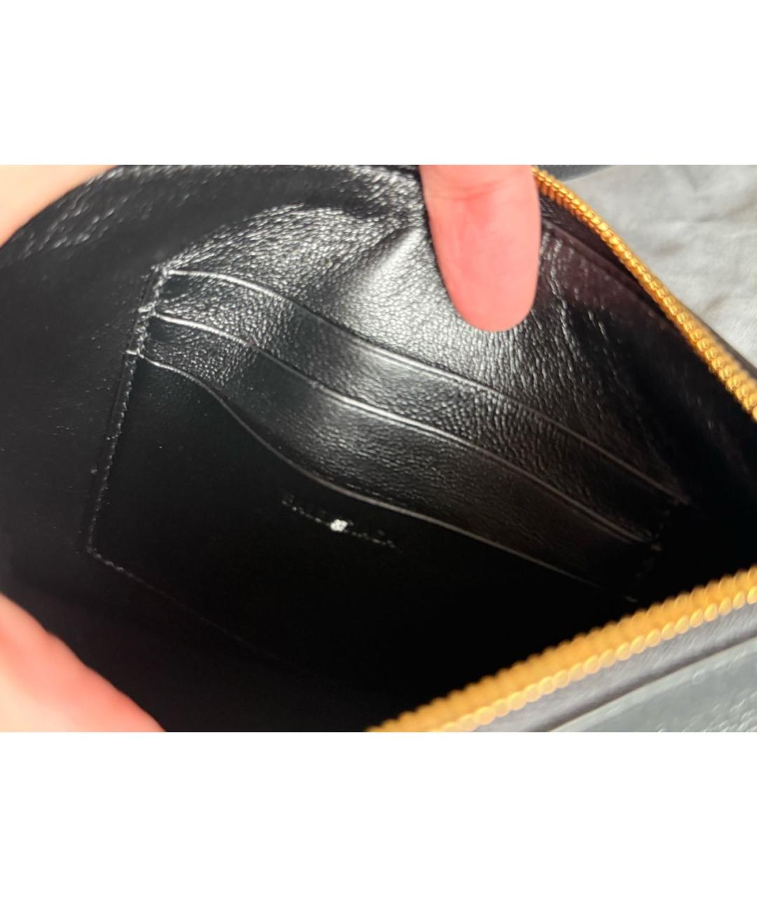 BALENCIAGA Черная кожаная сумка через плечо, фото 8