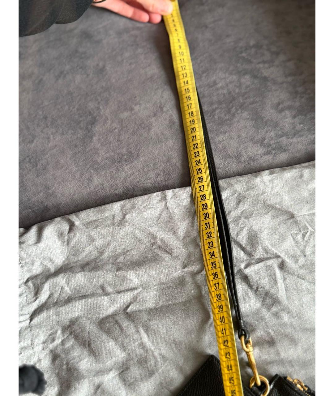 BALENCIAGA Черная кожаная сумка через плечо, фото 5