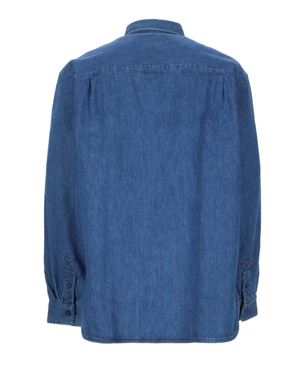 A.P.C. Синяя хлопковая кэжуал рубашка, фото 2