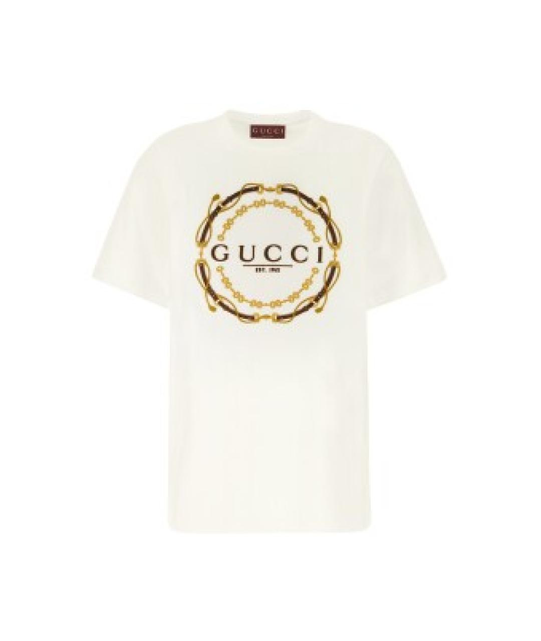 GUCCI Хлопковая футболка, фото 1