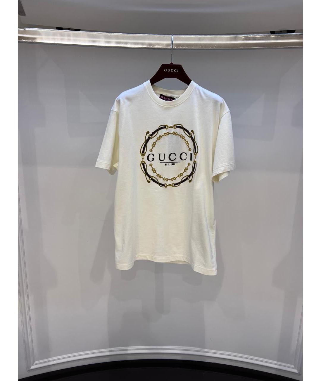 GUCCI Хлопковая футболка, фото 2