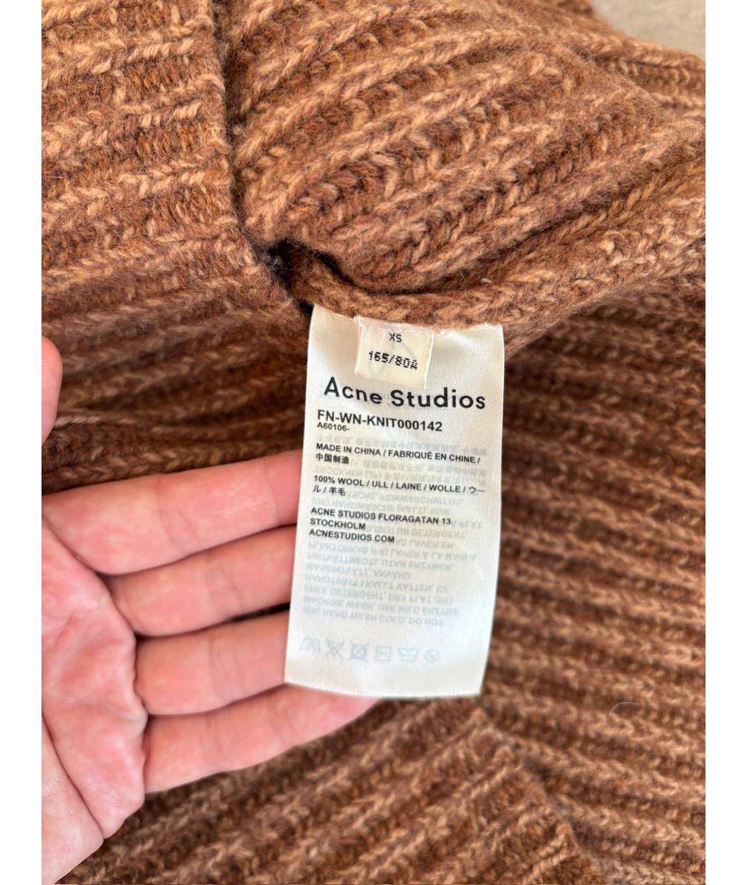 ACNE STUDIOS Горчичный шерстяной джемпер / свитер, фото 7