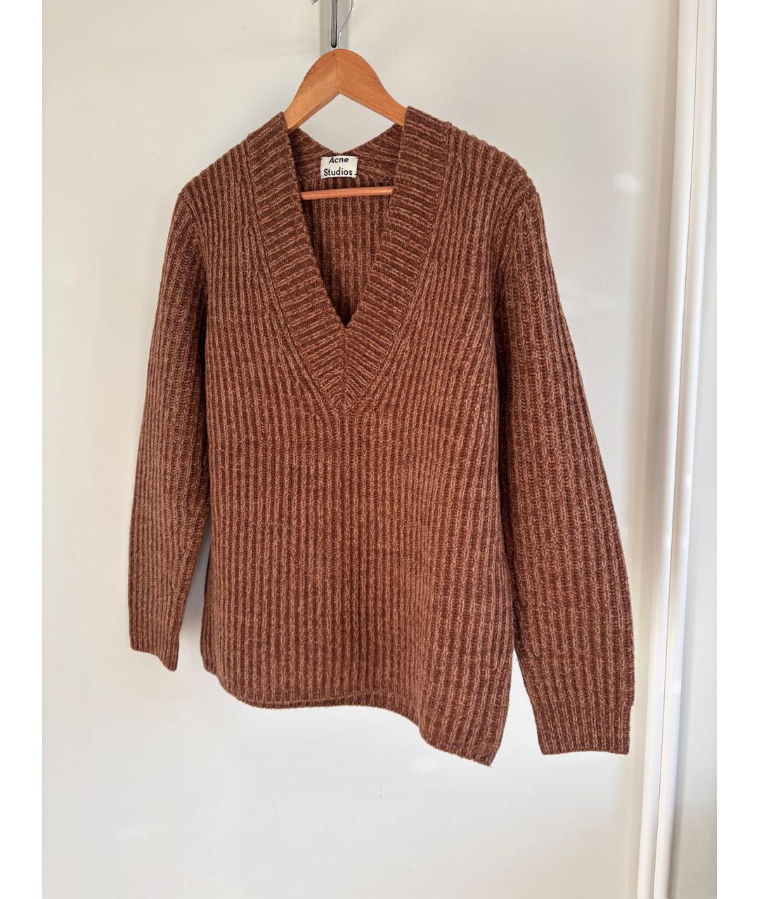 ACNE STUDIOS Горчичный шерстяной джемпер / свитер, фото 2