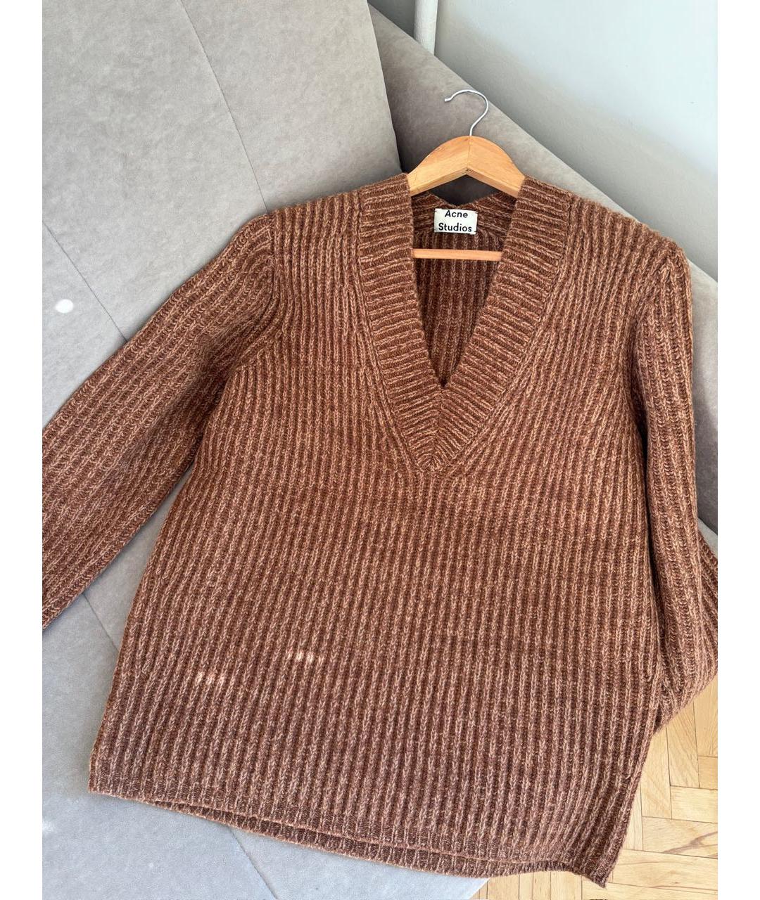 ACNE STUDIOS Горчичный шерстяной джемпер / свитер, фото 4