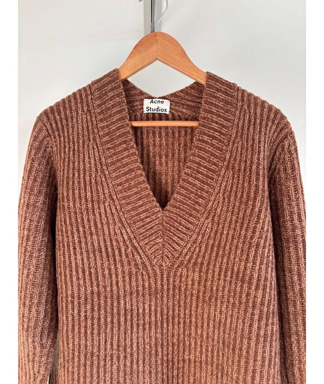 ACNE STUDIOS Горчичный шерстяной джемпер / свитер, фото 3