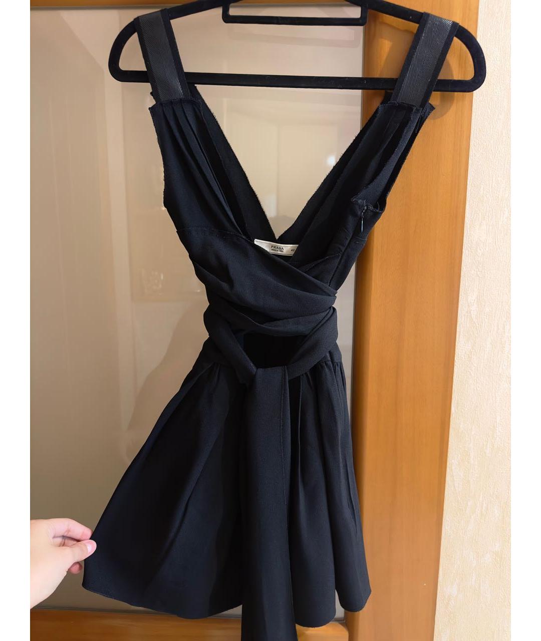 PRADA Черная ацетатная блузы, фото 6