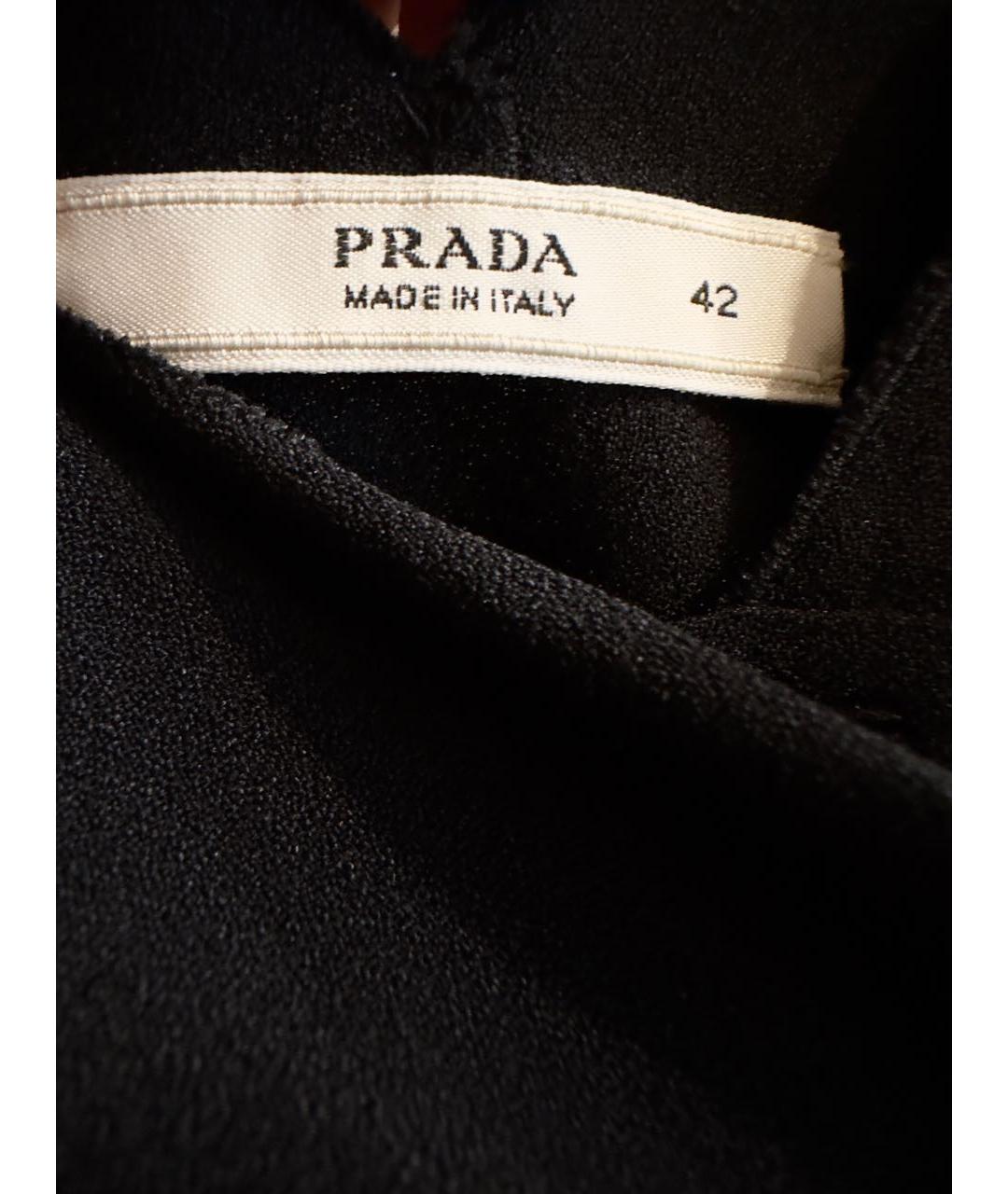 PRADA Черная ацетатная блузы, фото 3