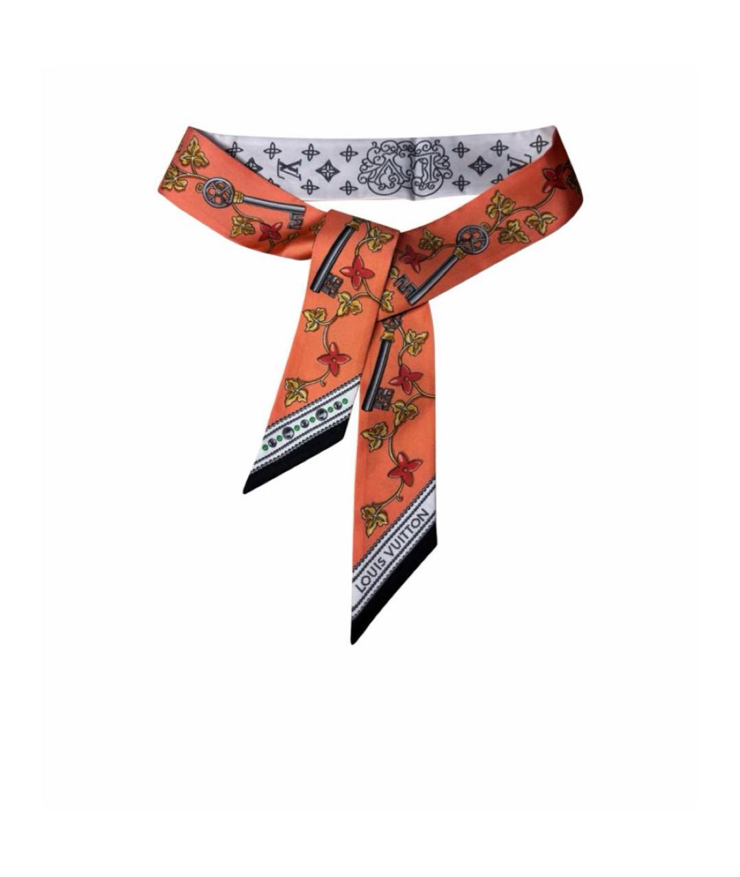 LOUIS VUITTON Мульти шелковый шарф, фото 6