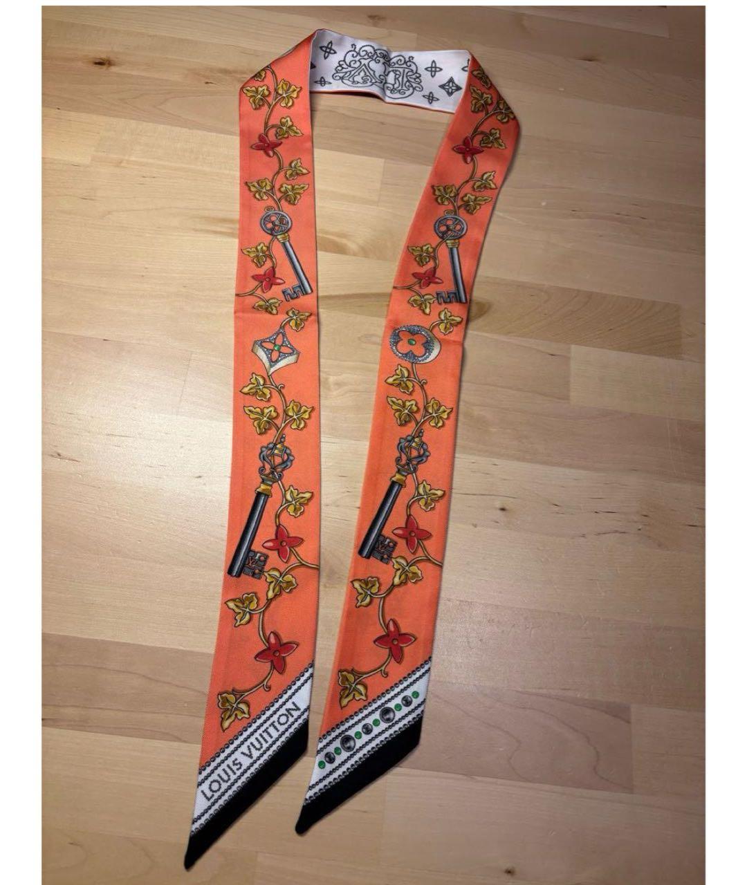 LOUIS VUITTON Мульти шелковый шарф, фото 3