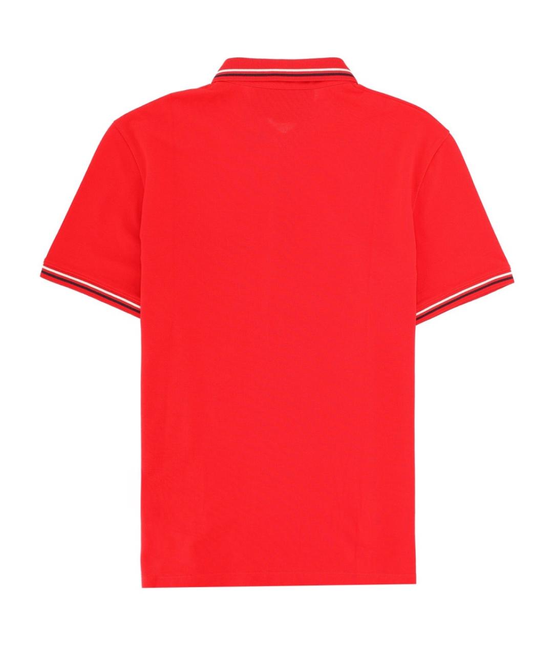 VALENTINO Красная хлопковая футболка, фото 3