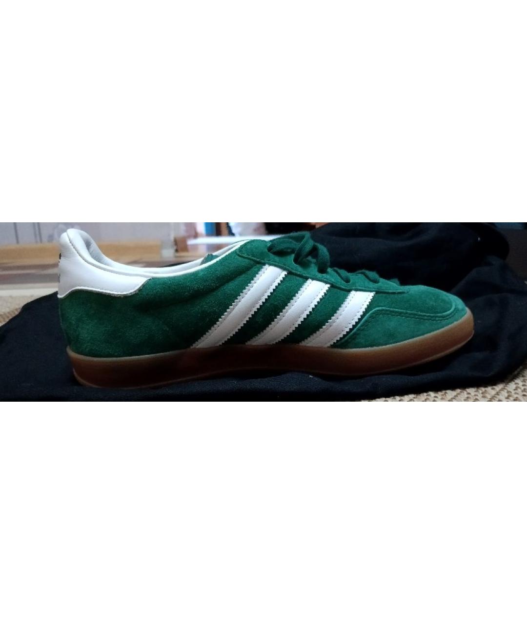 ADIDAS Зеленые замшевые кроссовки, фото 8