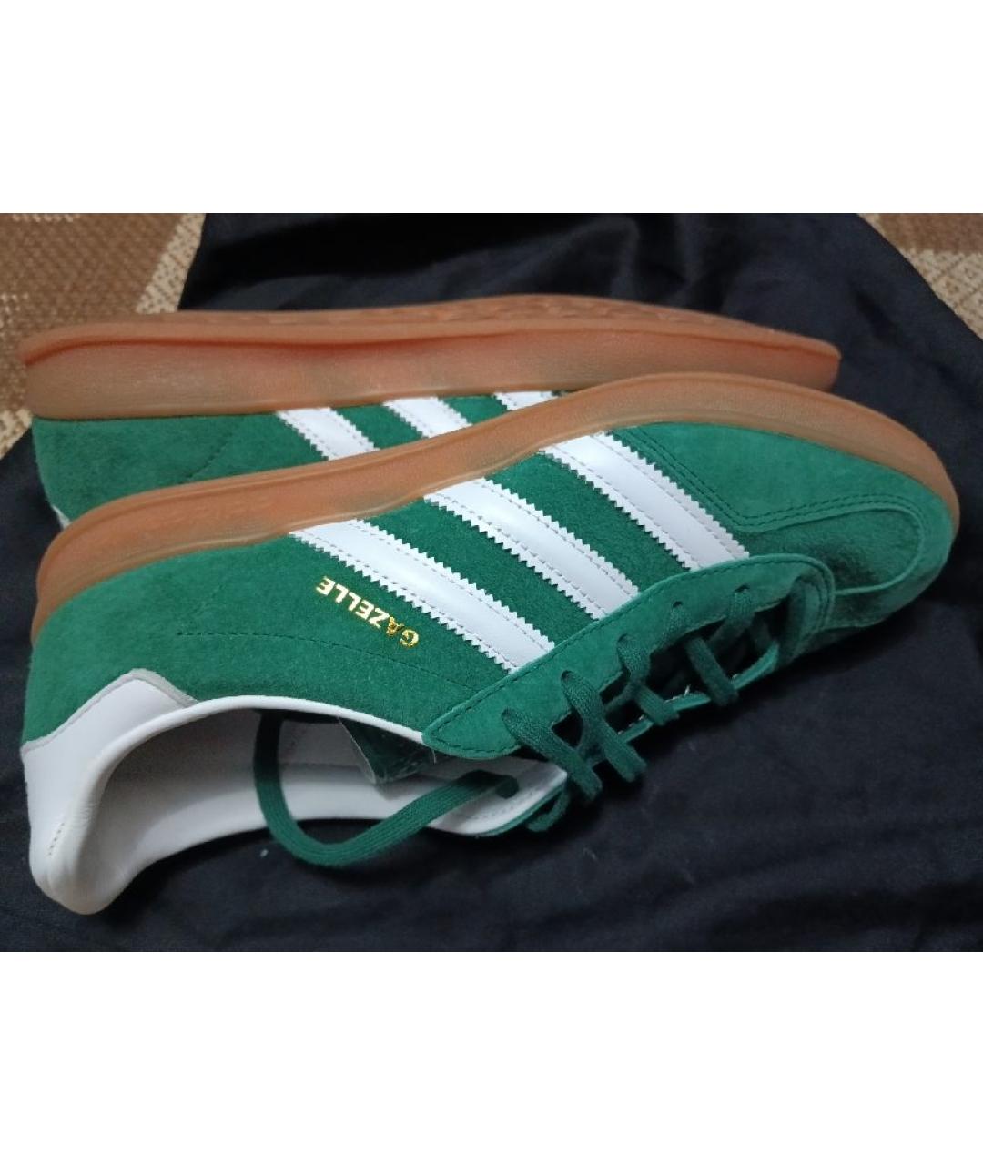 ADIDAS Зеленые замшевые кроссовки, фото 8