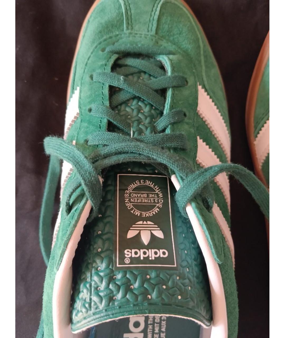 ADIDAS Зеленые замшевые кроссовки, фото 7