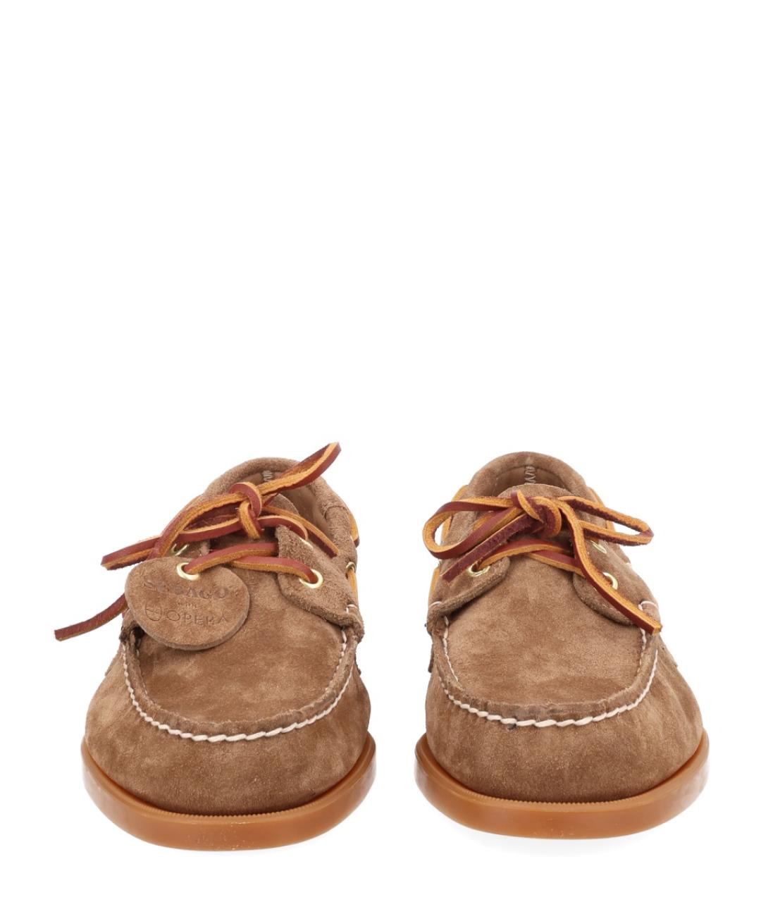 SEBAGO Коричневые замшевые лоферы, фото 3