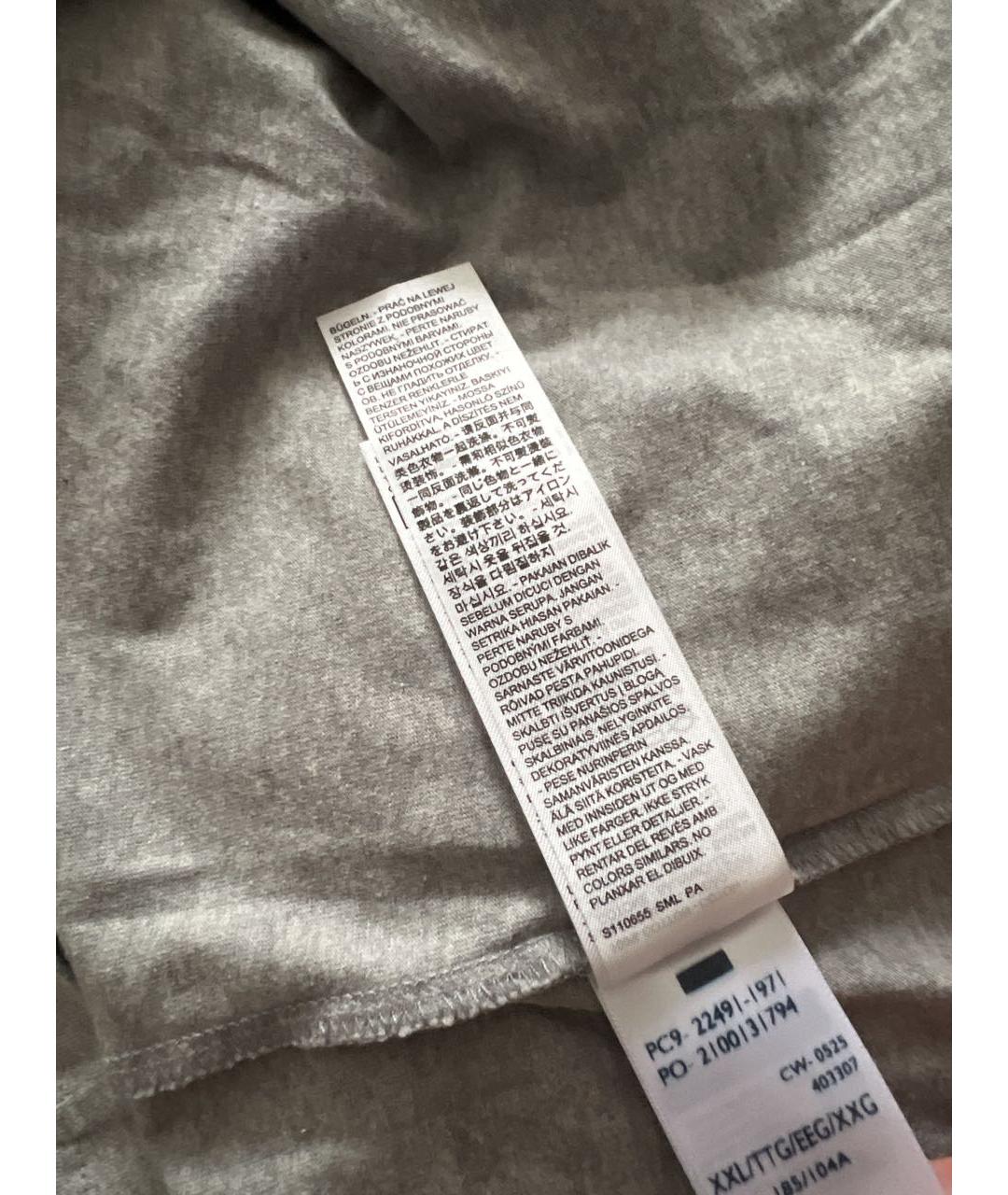 LEVI'S Серая хлопковая футболка, фото 6