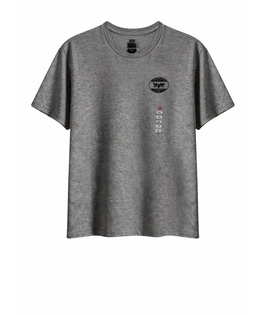 LEVI'S Серая хлопковая футболка, фото 1