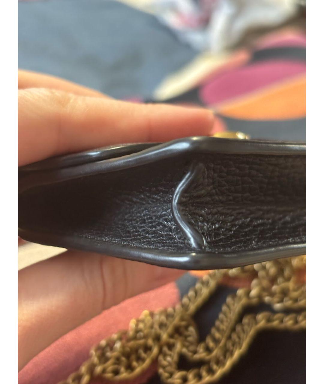 COACH Черная кожаная сумка через плечо, фото 7