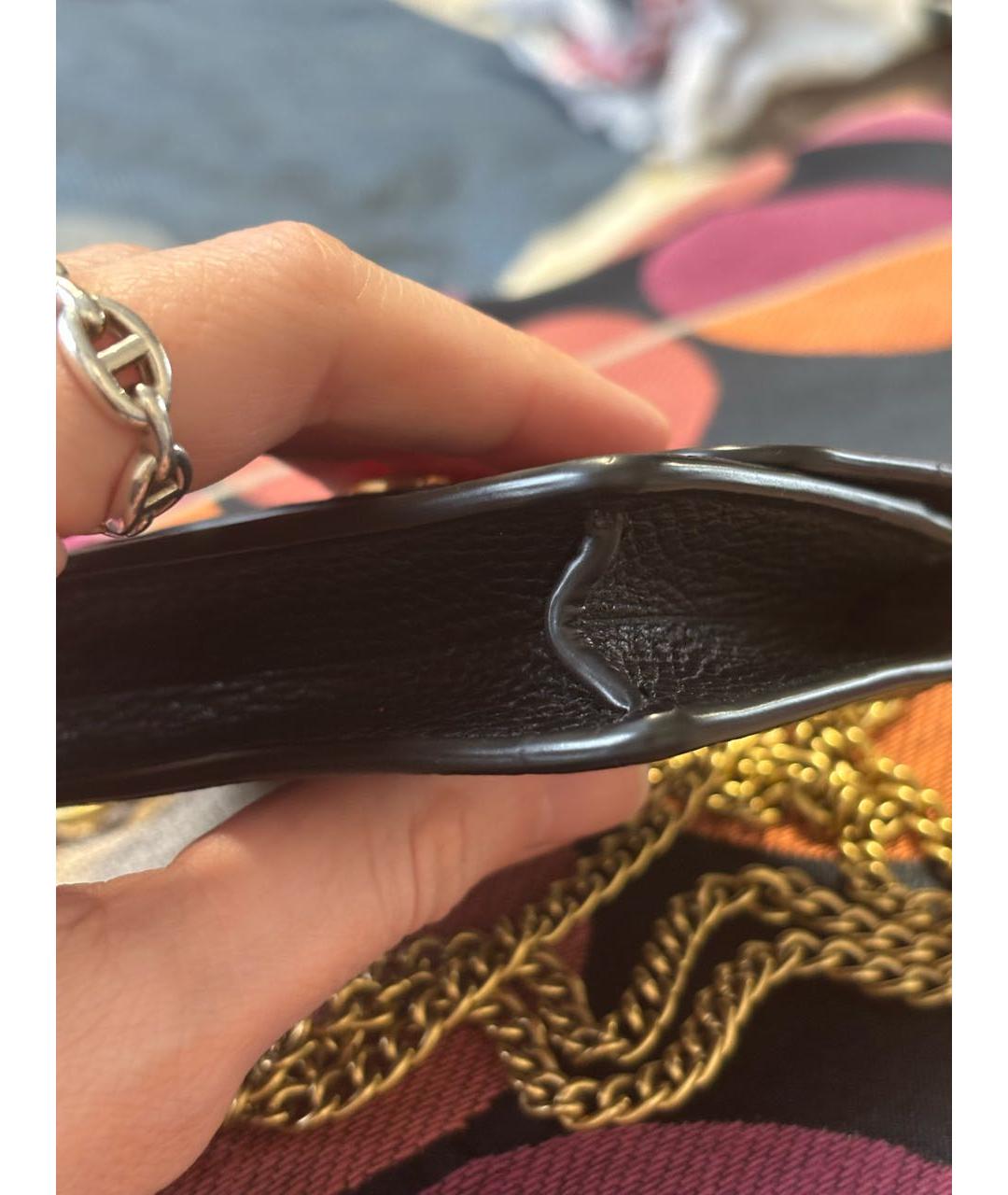 COACH Черная кожаная сумка через плечо, фото 8