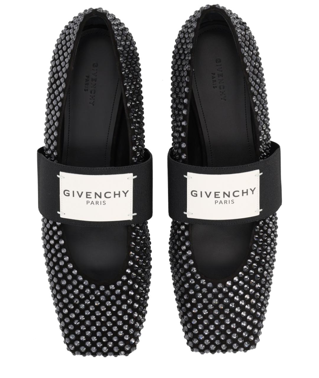 GIVENCHY Черные кожаные балетки, фото 6