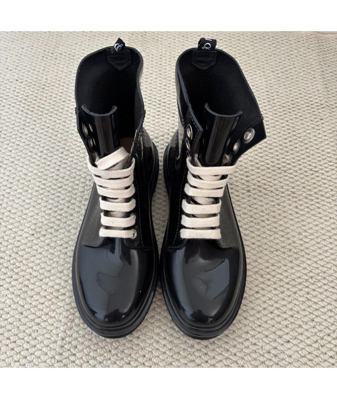 SERGIO ROSSI Черные резиновые сапоги, фото 3