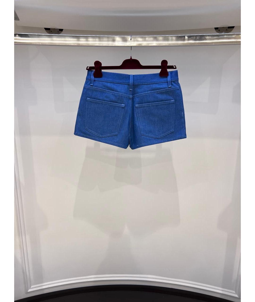 GUCCI Синие хлопковые шорты, фото 3