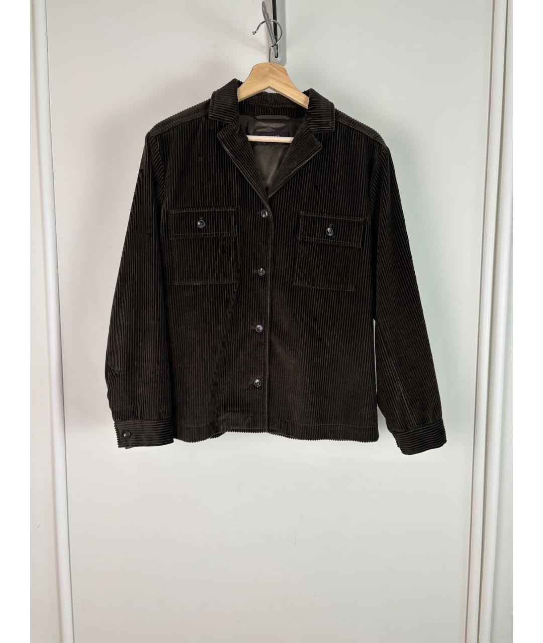 WEEKEND MAX MARA Коричневый хлопковый жакет/пиджак, фото 3