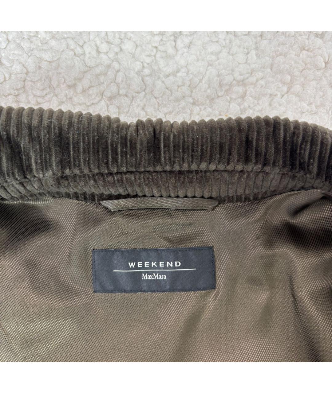 WEEKEND MAX MARA Коричневый хлопковый жакет/пиджак, фото 6