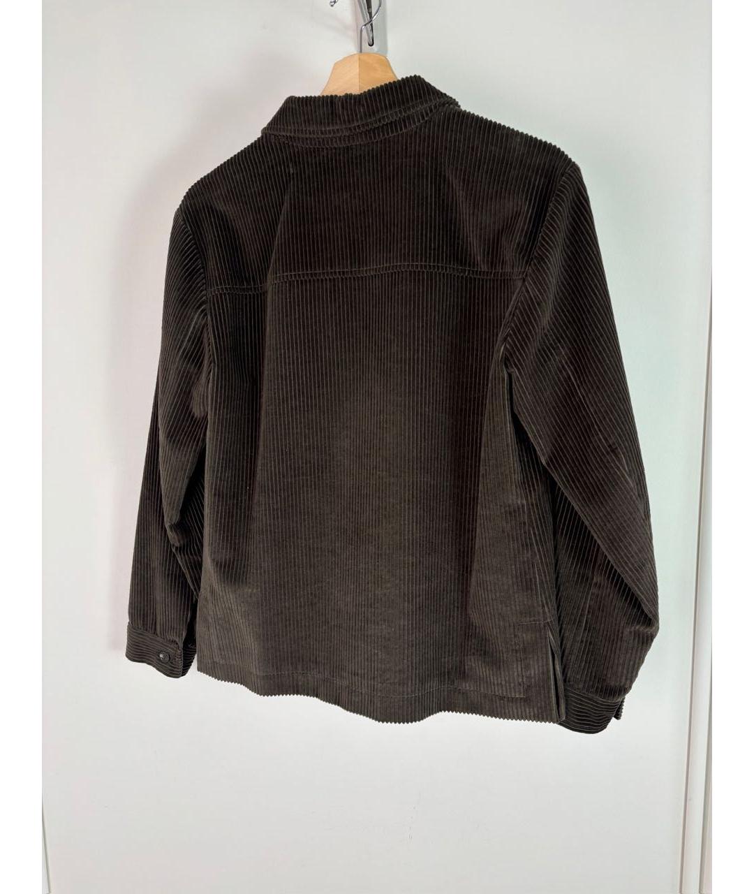 WEEKEND MAX MARA Коричневый хлопковый жакет/пиджак, фото 2