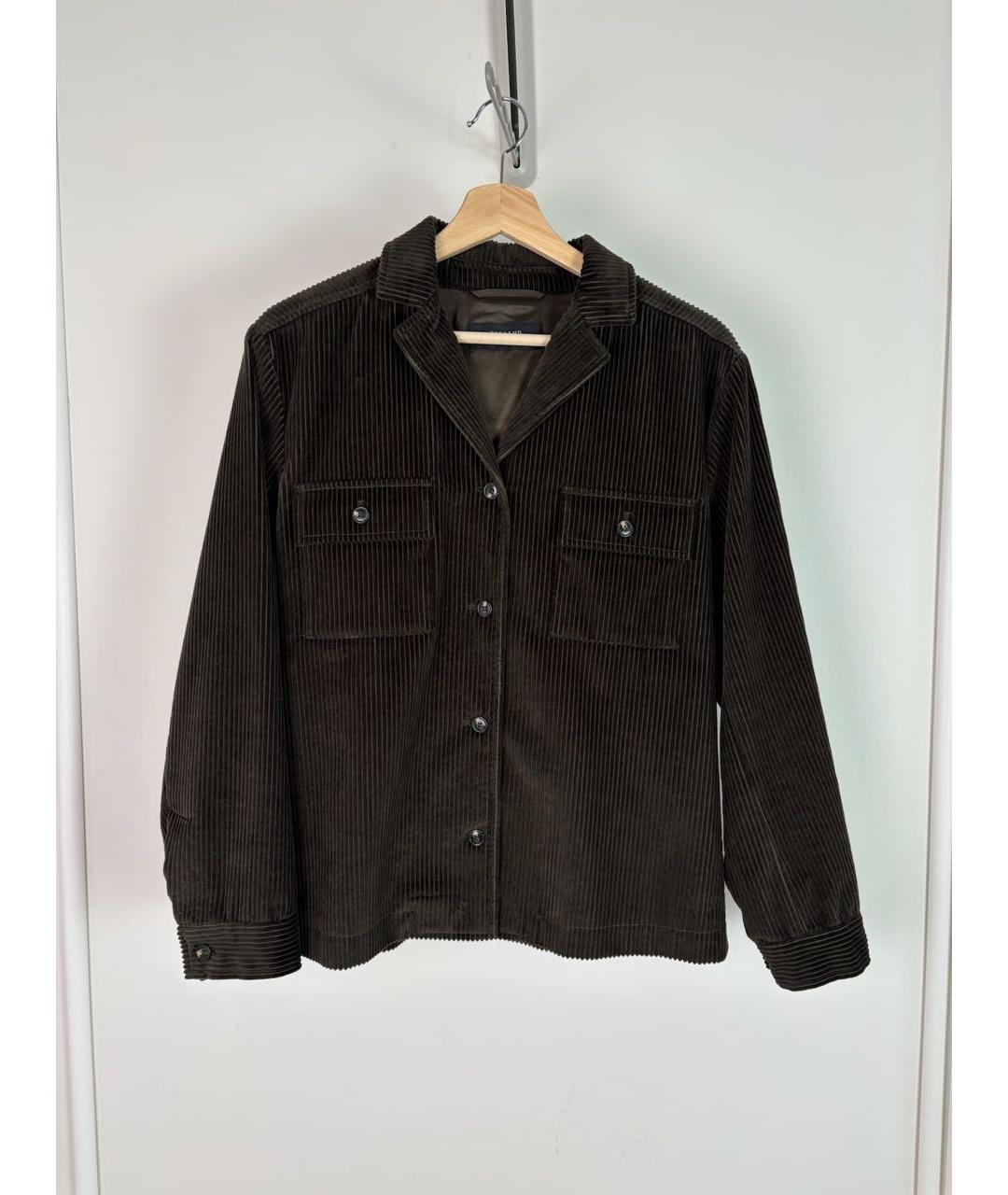 WEEKEND MAX MARA Коричневый хлопковый жакет/пиджак, фото 9