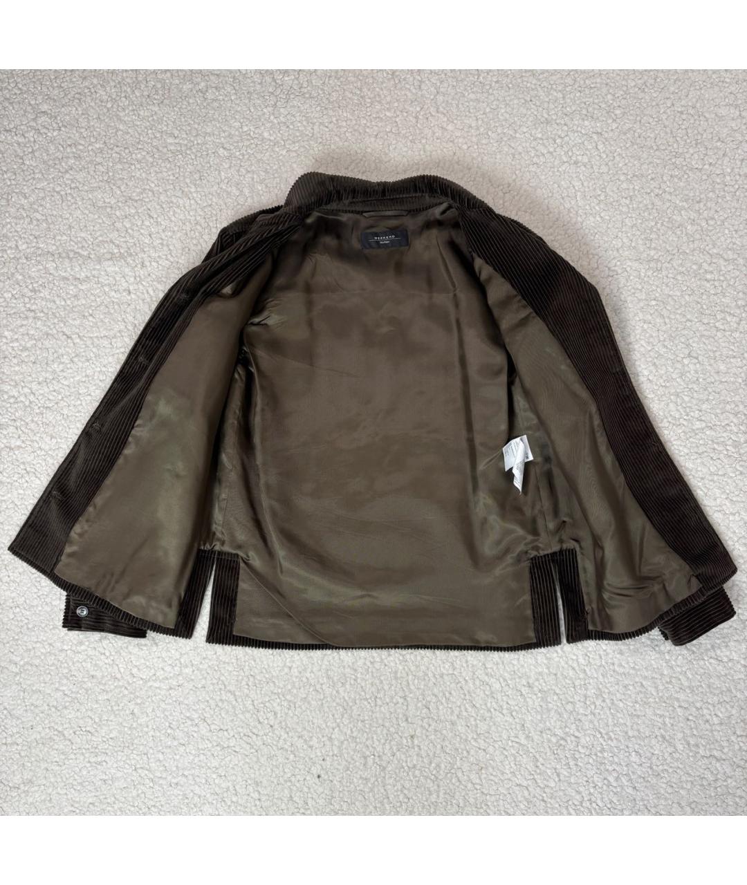 WEEKEND MAX MARA Коричневый хлопковый жакет/пиджак, фото 5