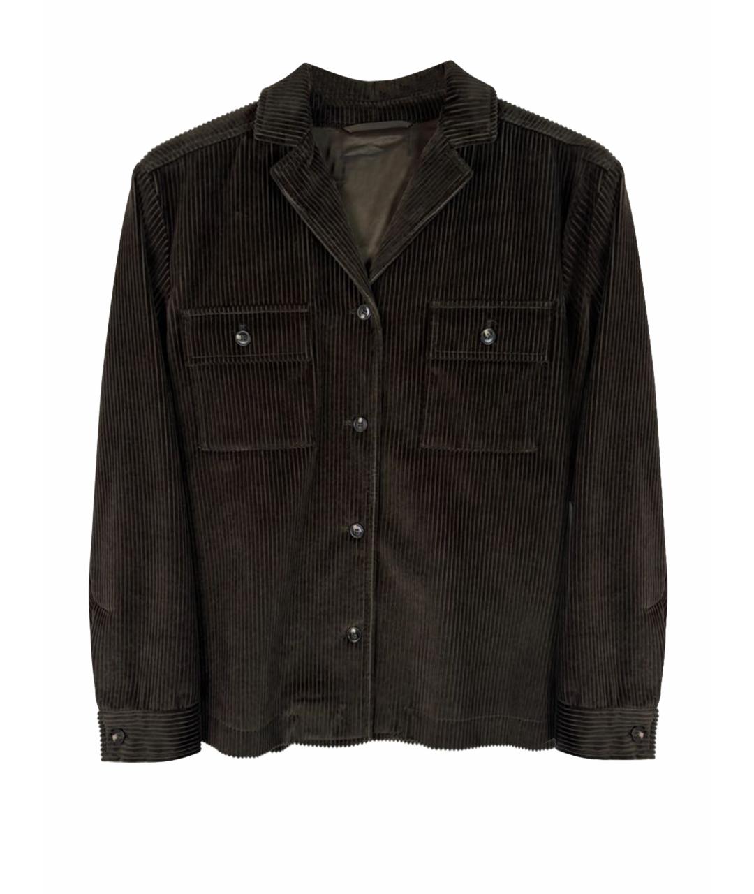 WEEKEND MAX MARA Коричневый хлопковый жакет/пиджак, фото 1