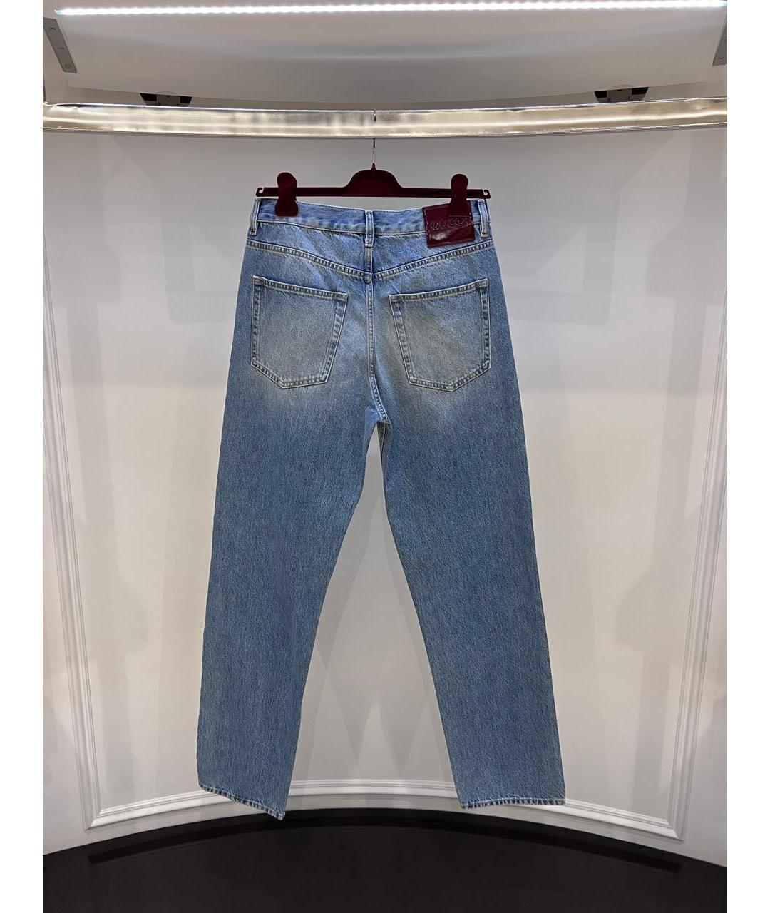 GUCCI Синие прямые джинсы, фото 2